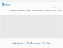 Tablet Screenshot of insurance-centre.com